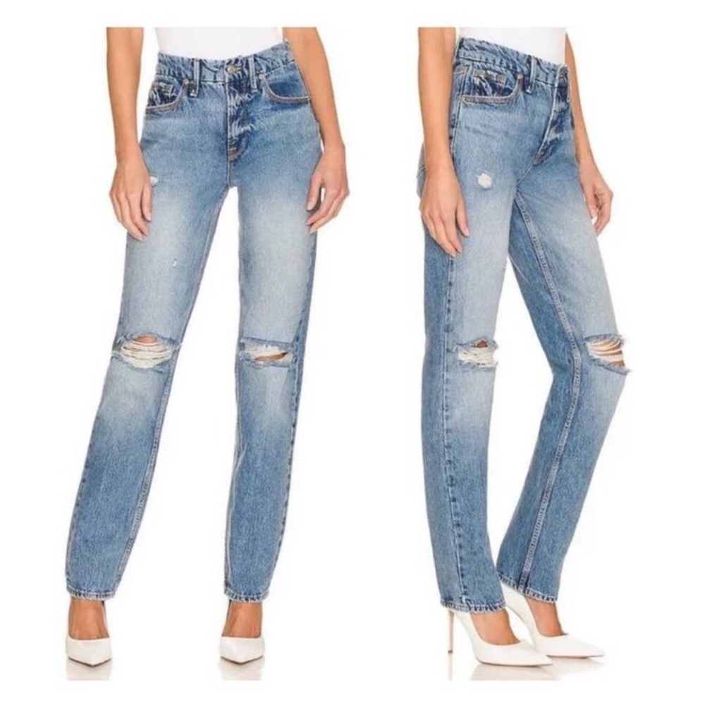 💓Good American Good 90s Icon Jeans Indigo 065 Size 2/26 NWT💓